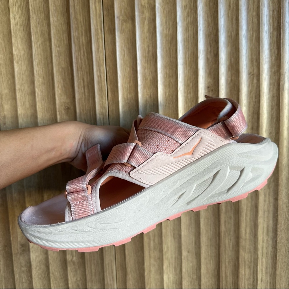 HOKA Pink Infini Hike TC Sandals - Picture 3 of 7